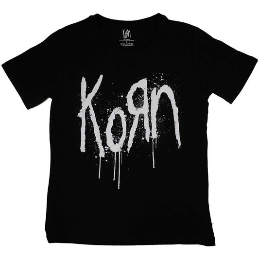 Black - Front - Korn Womens-Ladies Still A Freak T-Shirt