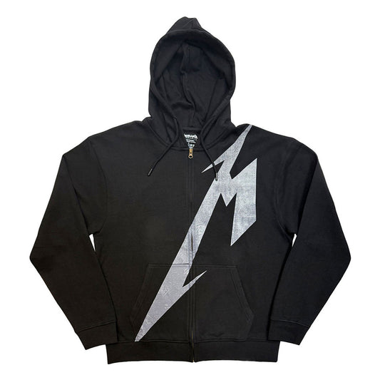 Black - Front - Metallica Unisex Adult Shrouded Full Zip Hoodie