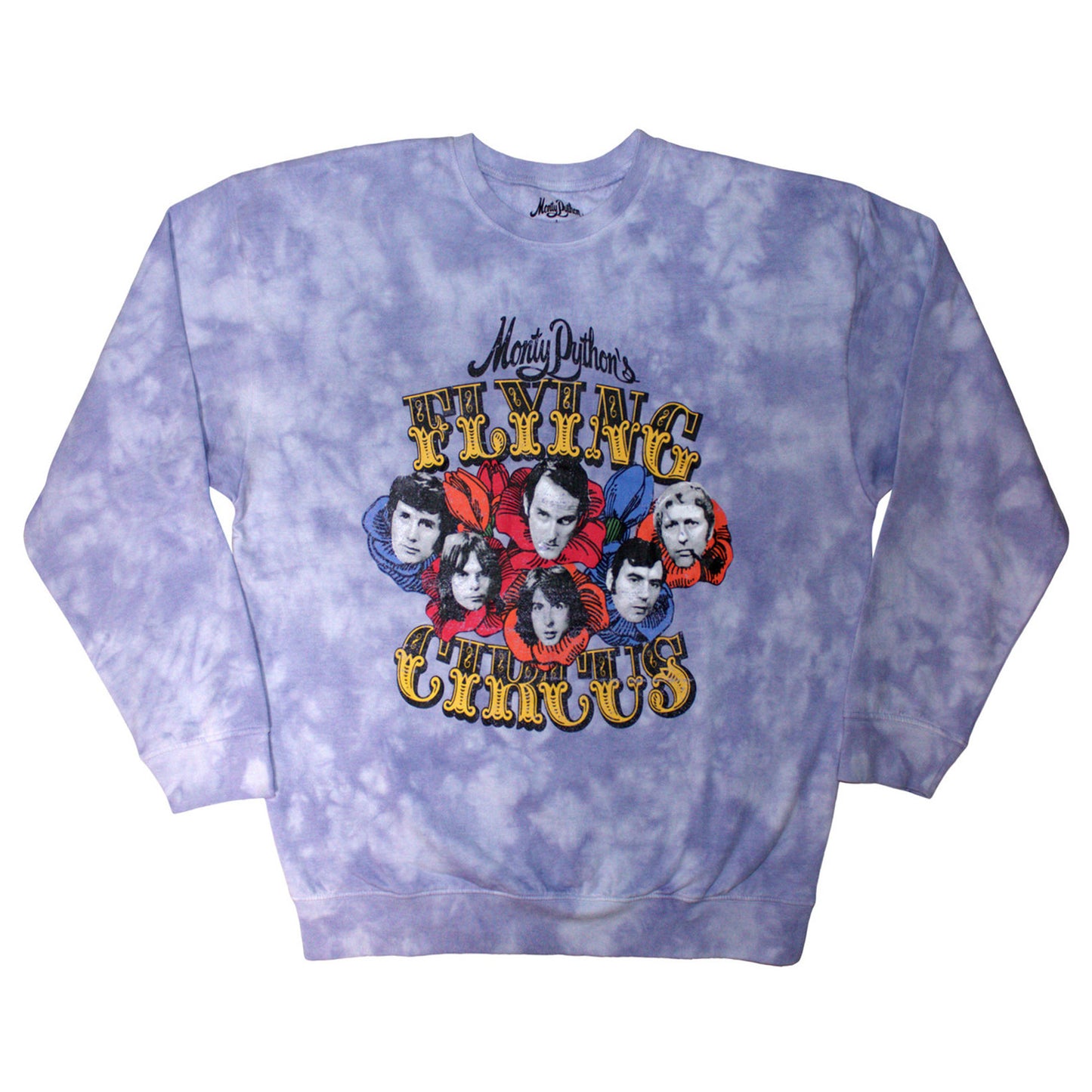 Purple - Front - Monty Python Unisex Adult Flying Circus Washed Sweatshirt