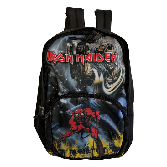 Black - Front - Iron Maiden Number Of The Beast Mini Backpack