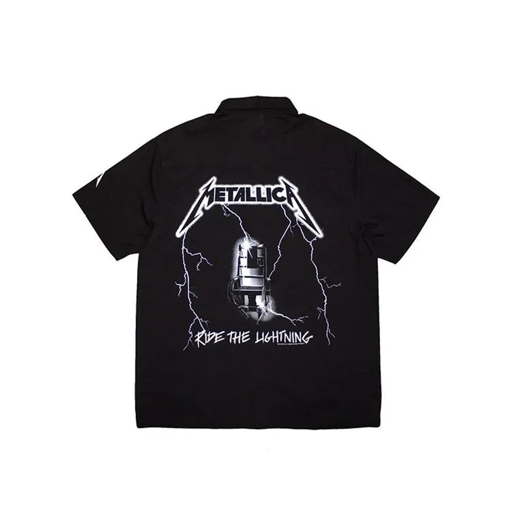Black - Back - Metallica Unisex Adult Ride The Lightning Shirt