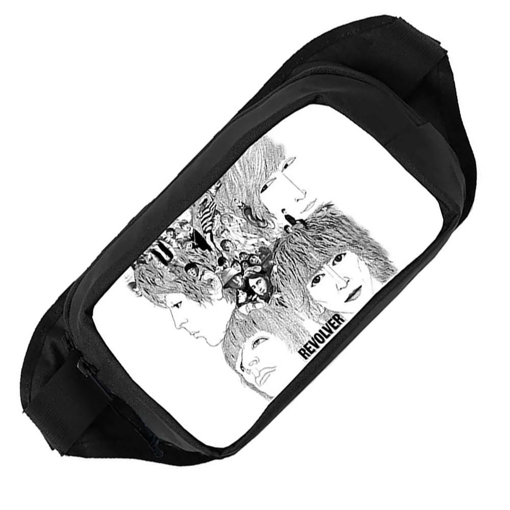 Black - Back - The Beatles Unisex Adult Revolver Shoulder Bag
