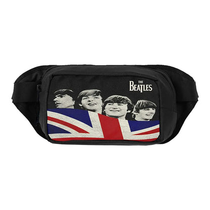 Black - Front - The Beatles Unisex Adult Let It Be Flag Shoulder Bag