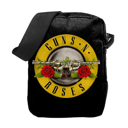 Black - Front - Guns N Roses Roses Logo Crossbody Bag