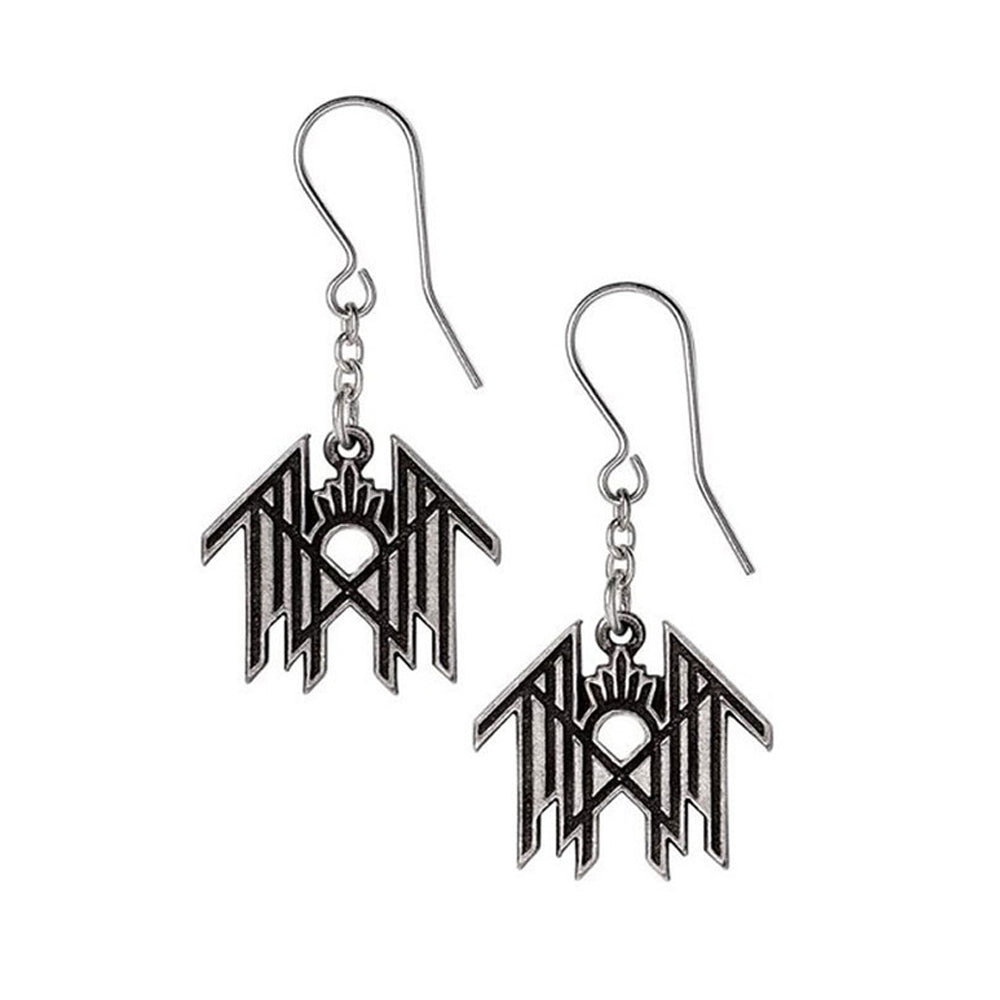 Metal - Front - Sleep Token Logo Dangle Earrings