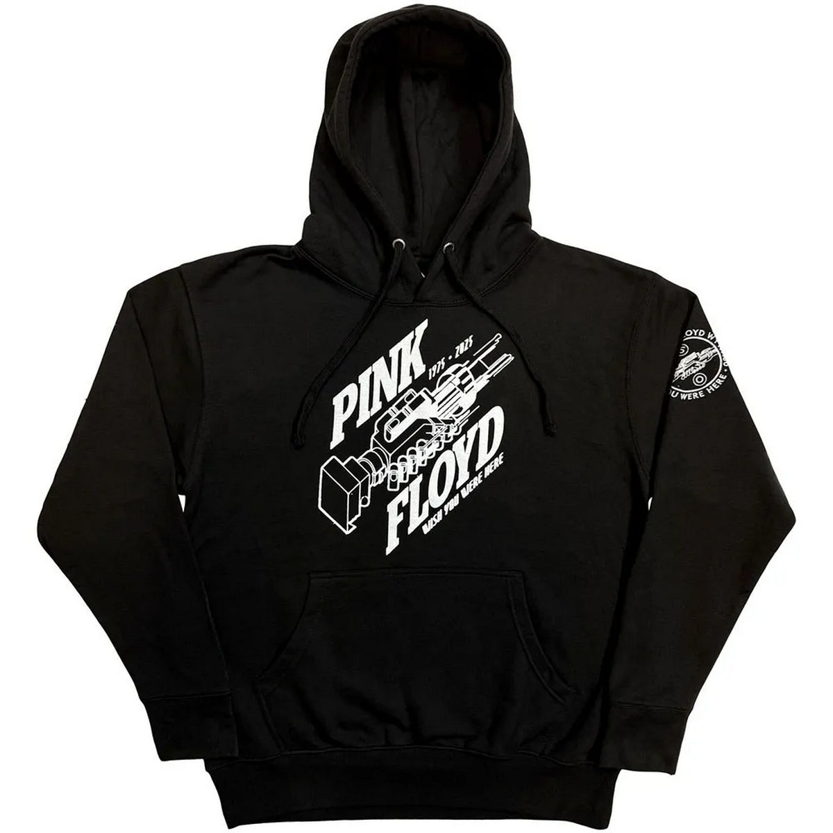 Black - Front - Pink Floyd Unisex Adult Wish You Were Here Robot Hands Pull Over Hoodie