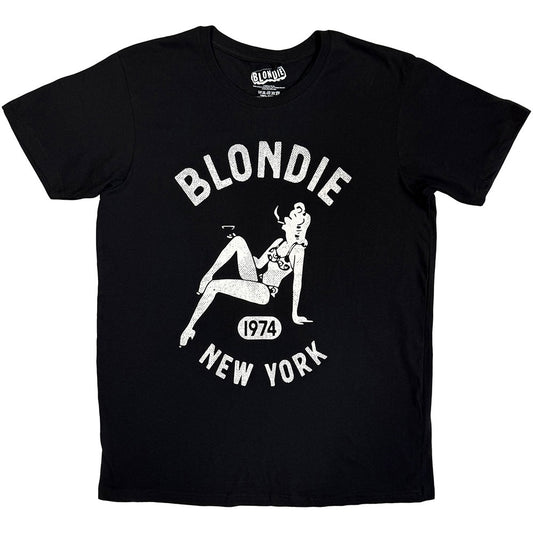 Black - Front - Blondie Unisex Adult New York T-Shirt