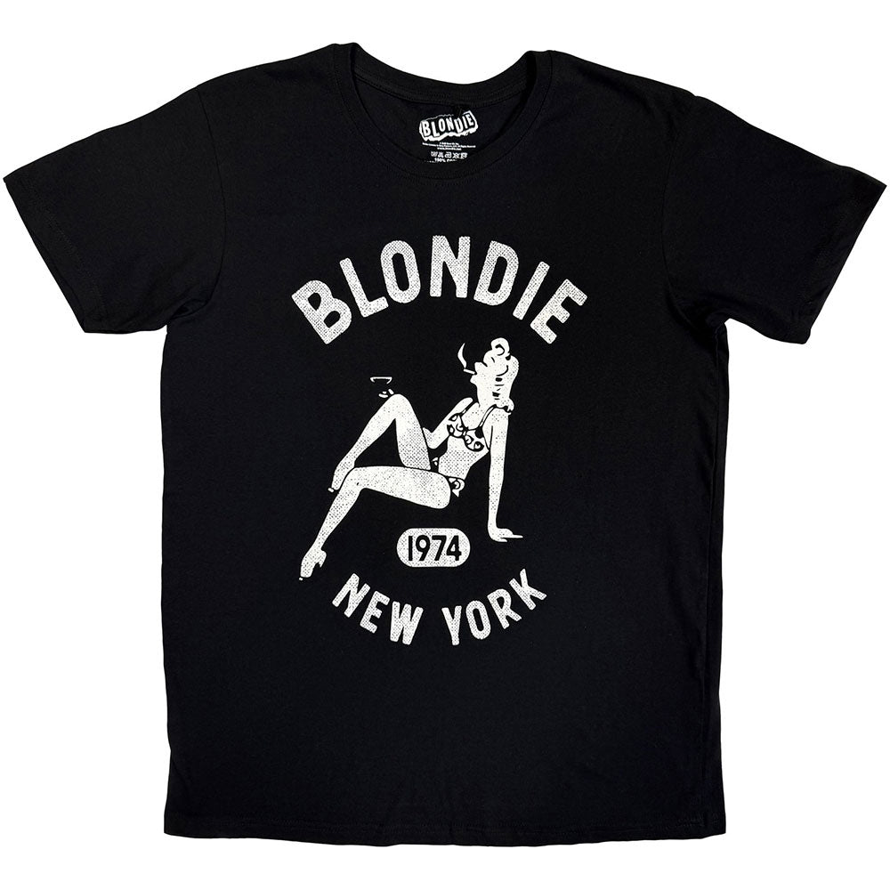 Black - Front - Blondie Unisex Adult New York T-Shirt