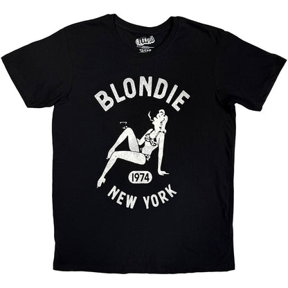 Black - Front - Blondie Unisex Adult New York T-Shirt