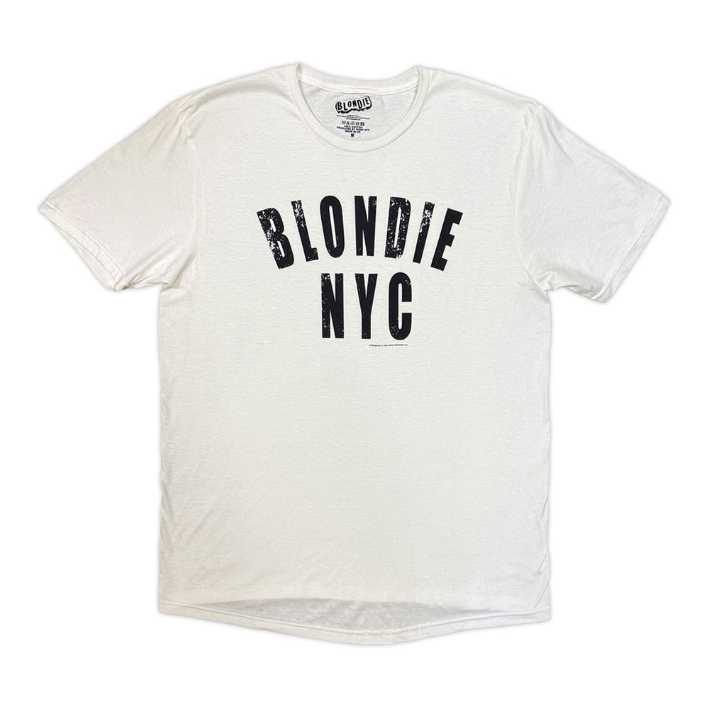 White - Front - Blondie Unisex Adult NYC T-Shirt