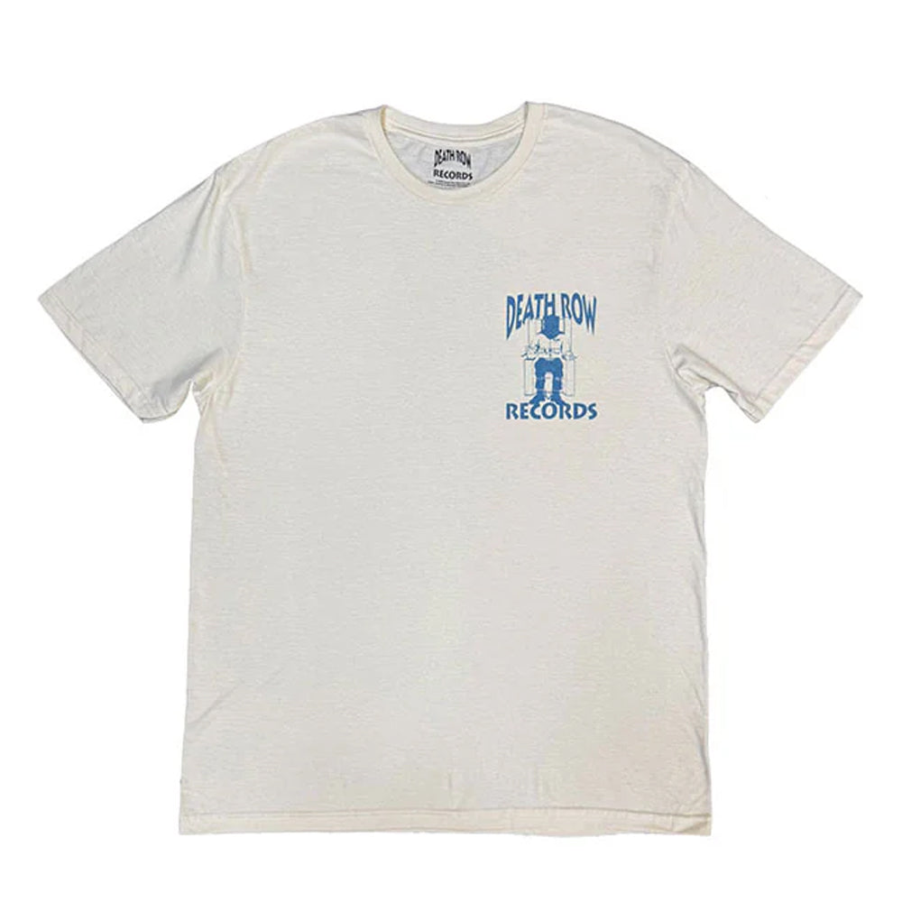 Natural - Front - Death Row Records Unisex Adult Execution Colour Fill Back Print T-Shirt