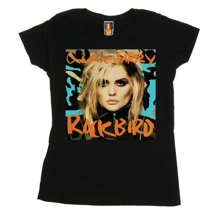 Black - Front - Debbie Harry Unisex Adult Rockbird Cover T-Shirt