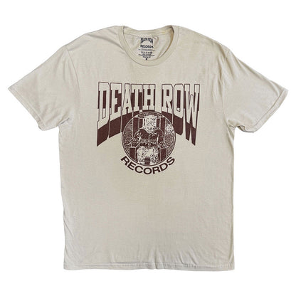 Sand - Front - Death Row Records Unisex Adult Execution Circle Logo T-Shirt