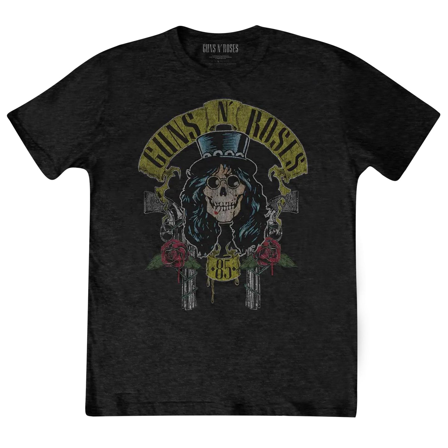 Black - Front - Guns N Roses Unisex Adult Slash ´85 T-Shirt