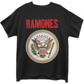 Black - Front - Ramones Unisex Adult Seal T-Shirt