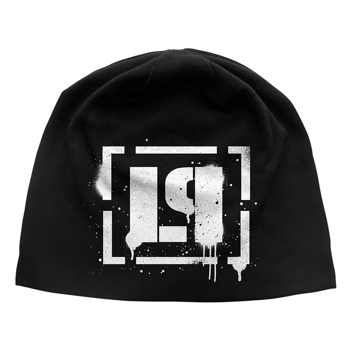 Black - Front - Linkin Park Unisex Adult Logo JD Print Beanie