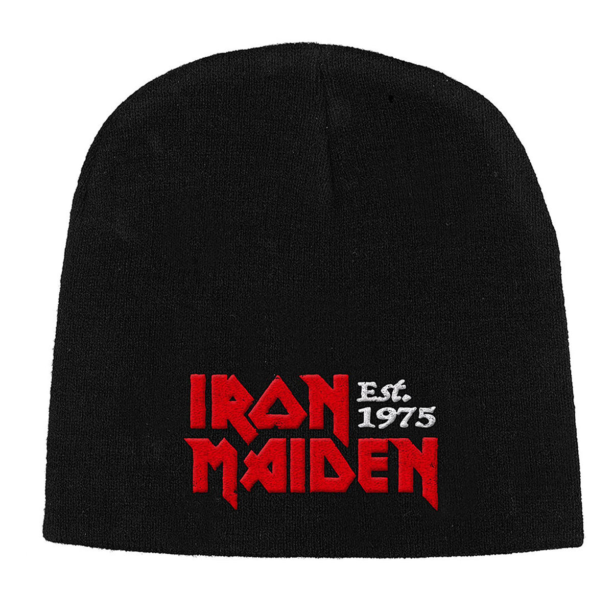 Black - Front - Iron Maiden Unisex Adult Est. 1975 Beanie