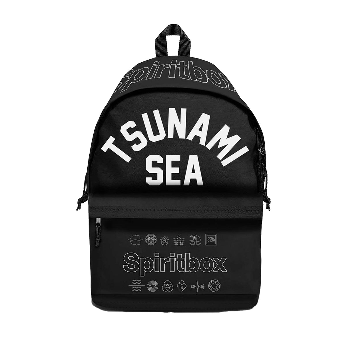 Black - Front - Spiritbox Tsunami Sea Backpack