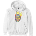 White - Front - Biggie Smalls Unisex Adult Crown Hoodie