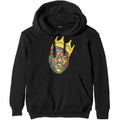 Black - Front - Biggie Smalls Unisex Adult Crown Hoodie