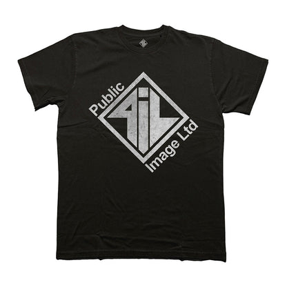 Black - Front - PIL (Public Image Ltd) Unisex Adult Diamond Logo T-Shirt