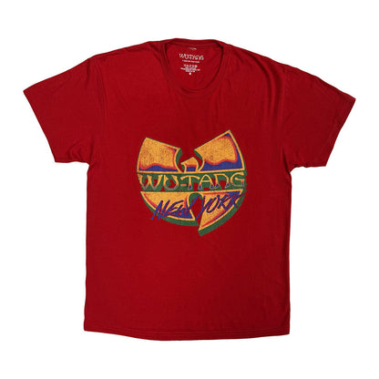 Red - Front - Wu-Tang Clan Unisex Adult New York V1 T-Shirt