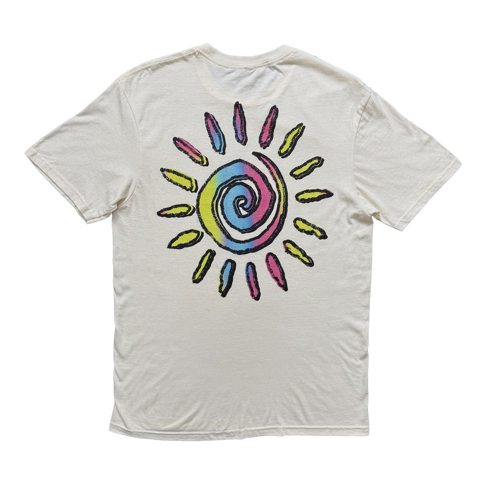 Natural - Back - Imagine Dragons Unisex Adult Sun Back Print T-Shirt