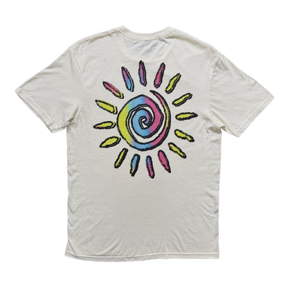 Natural - Back - Imagine Dragons Unisex Adult Sun Back Print T-Shirt