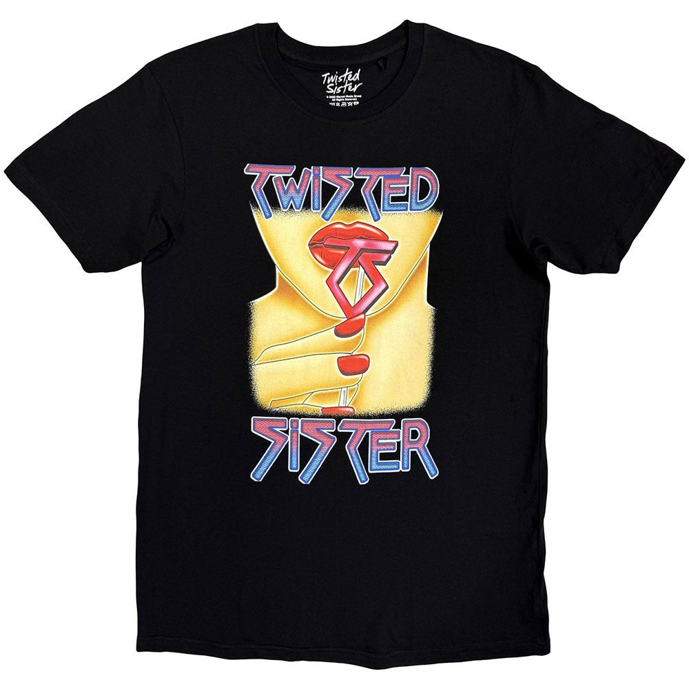 Black - Front - Twisted Sister Unisex Adult Nails T-Shirt