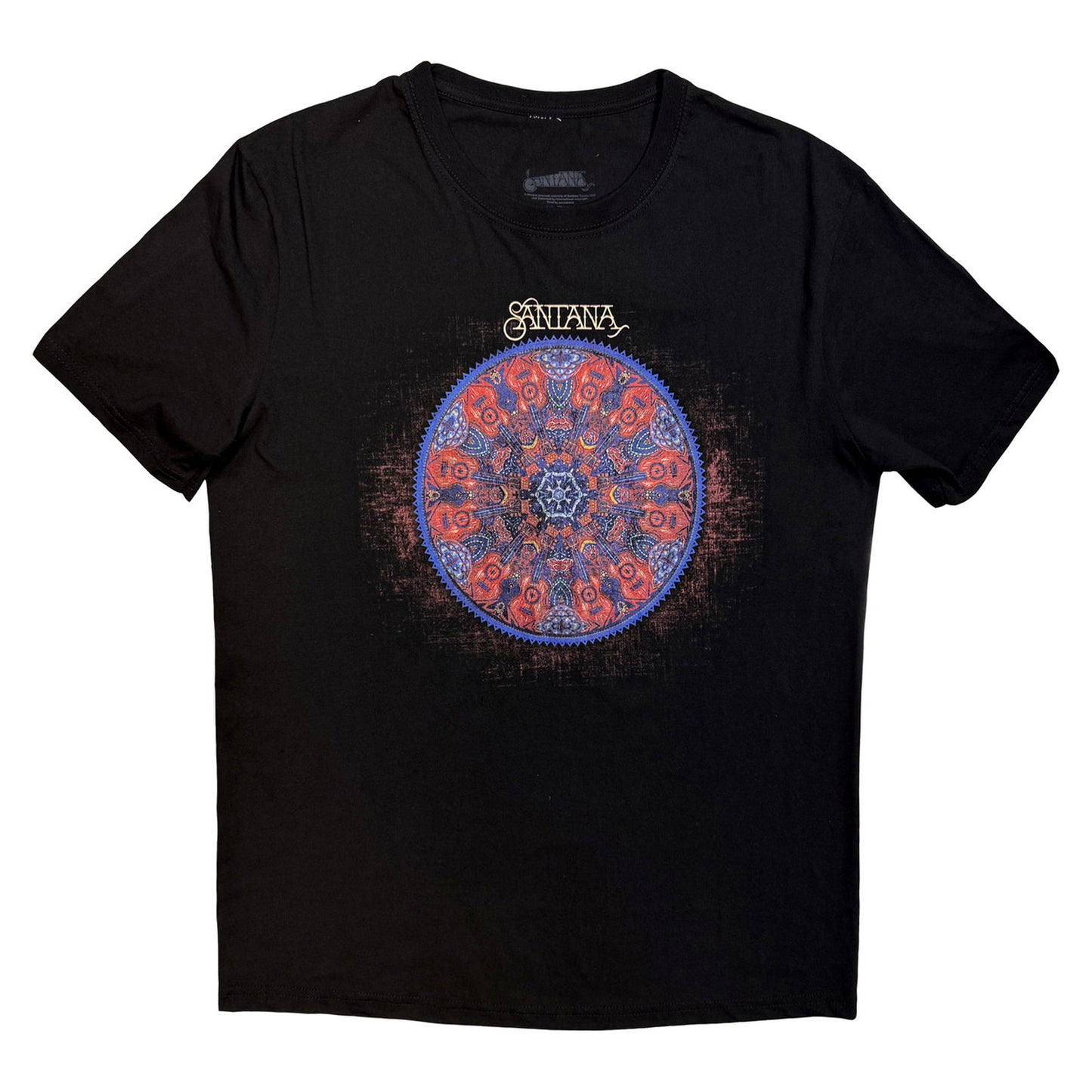 Black - Front - Santana Unisex Adult Madala 2 T-Shirt