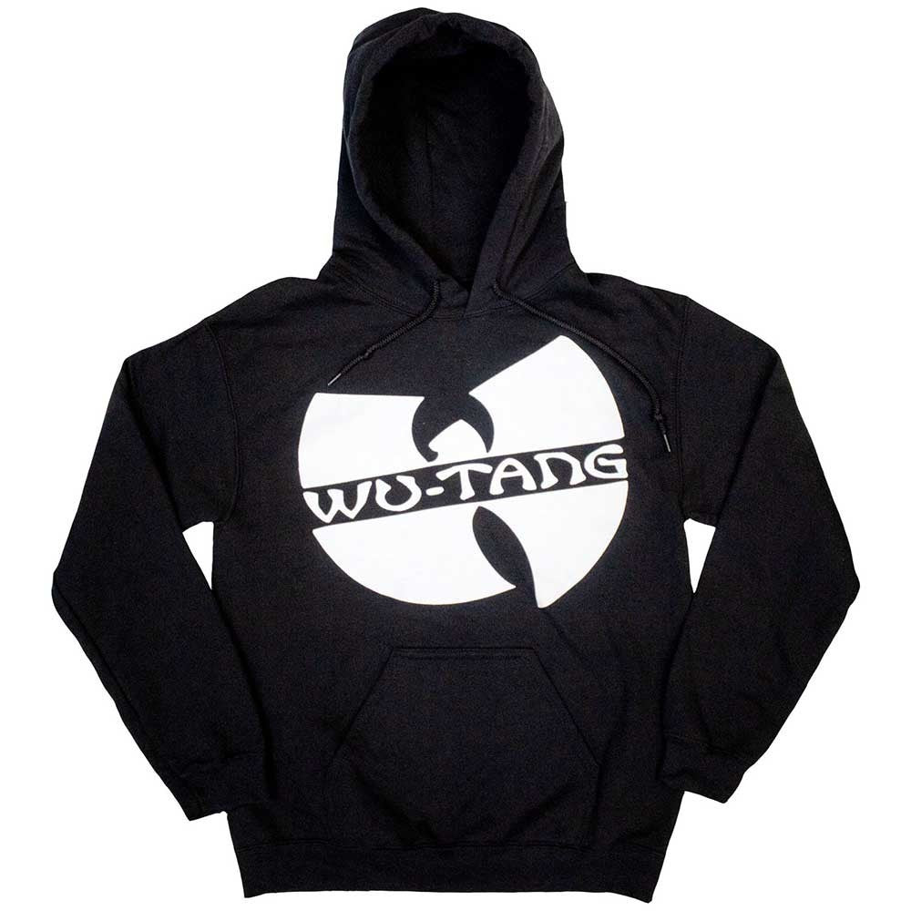 Black - Front - Wu-Tang Clan Unisex Adult Slanted Logo Mono Hoodie
