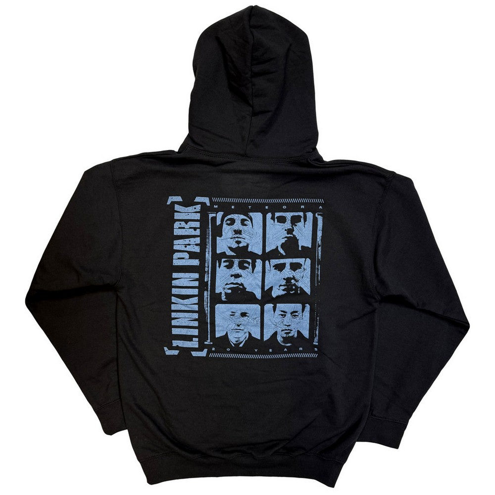 Black - Back - Linkin Park Unisex Adult Meteora Portraits Hoodie