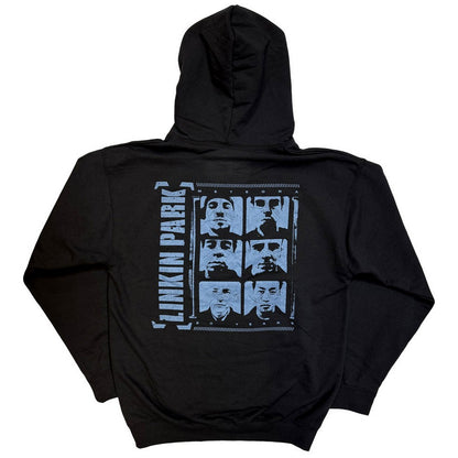 Black - Back - Linkin Park Unisex Adult Meteora Portraits Hoodie
