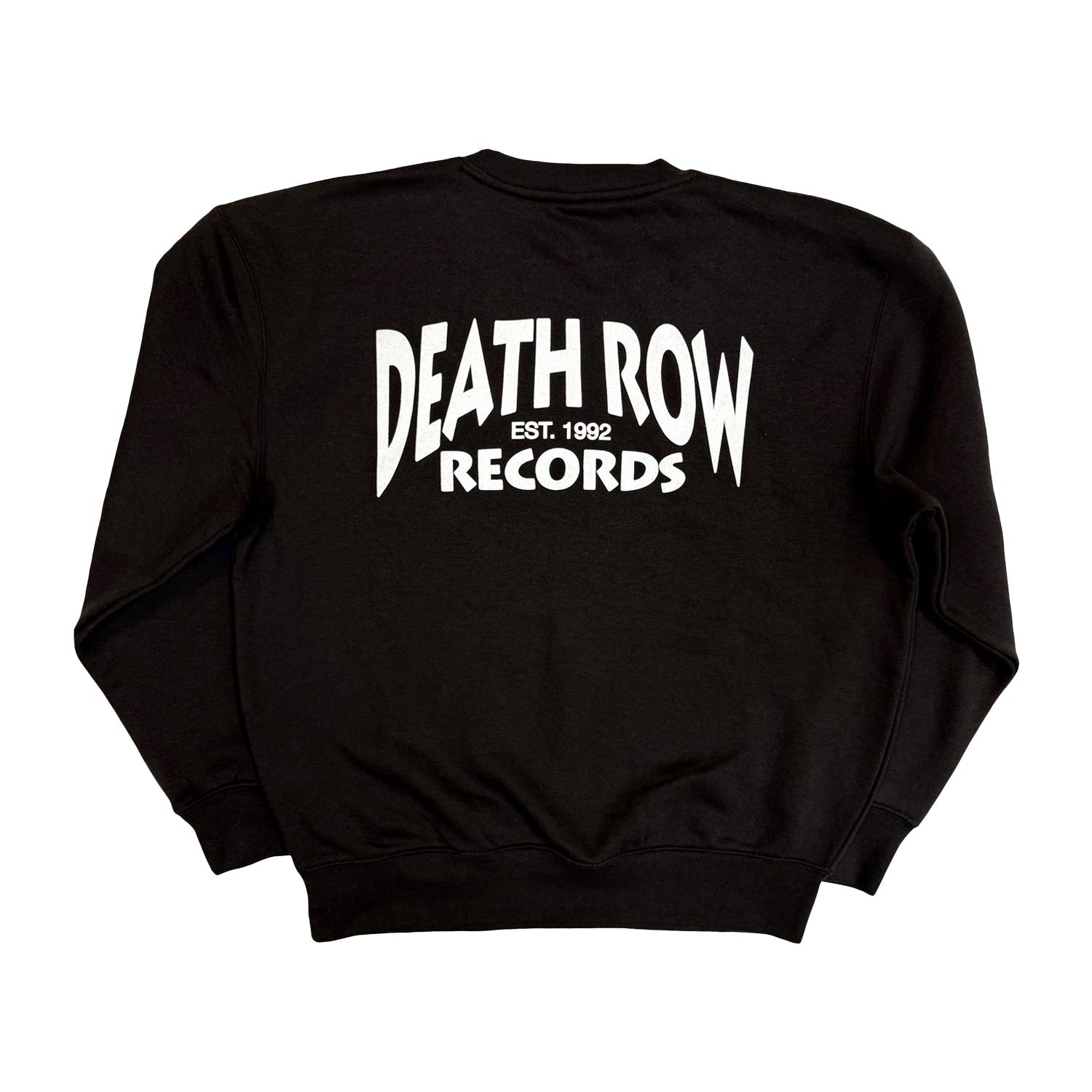 Black - Back - Death Row Records Unisex Adult Sweatshirt