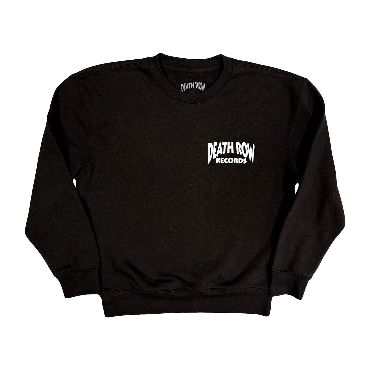 Black - Front - Death Row Records Unisex Adult Sweatshirt