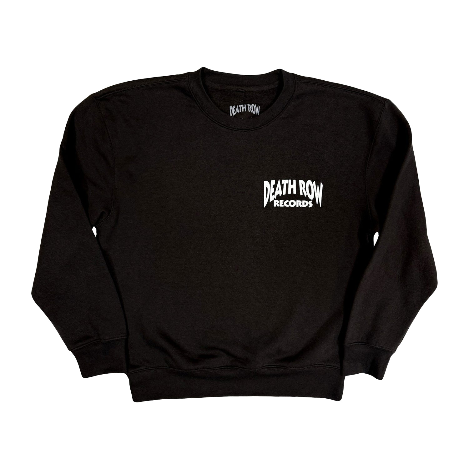 Black - Front - Death Row Records Unisex Adult Sweatshirt