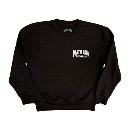 Black - Front - Death Row Records Unisex Adult Sweatshirt