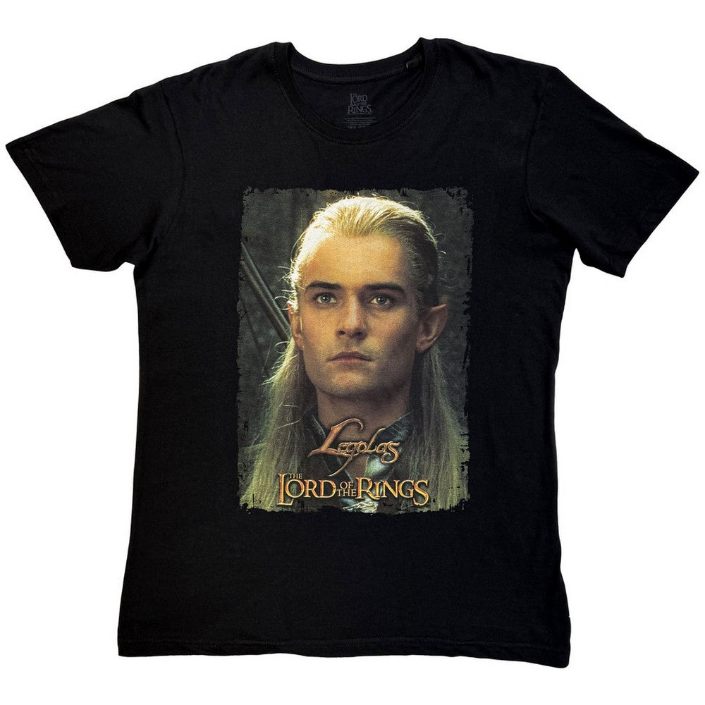 Black - Front - The Lord Of The Rings Unisex Adult Sun Gleam Legolas Homage T-Shirt