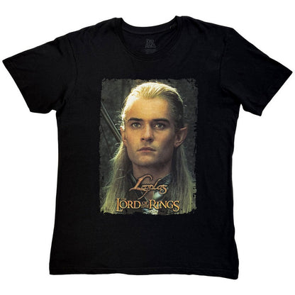 Black - Front - The Lord Of The Rings Unisex Adult Sun Gleam Legolas Homage T-Shirt