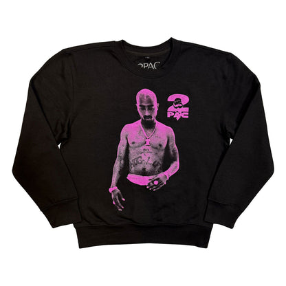 Black - Front - Tupac Shakur Unisex Adult Thug Life Sweatshirt