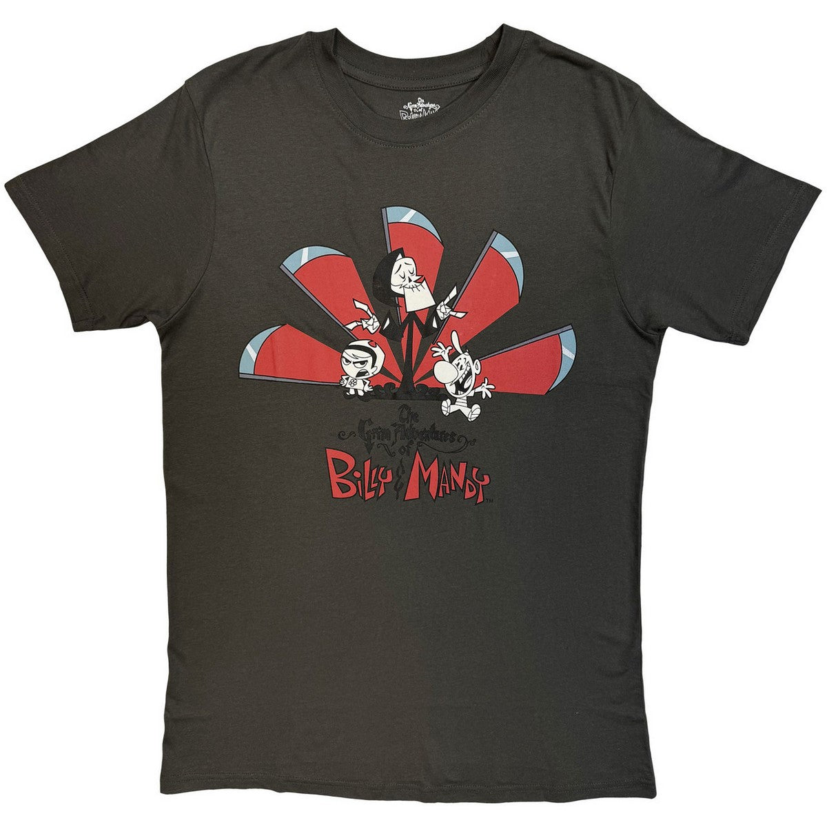 Charcoal Grey - Front - The Grim Adventures Of Billy & Mandy Unisex Adult Logo T-Shirt