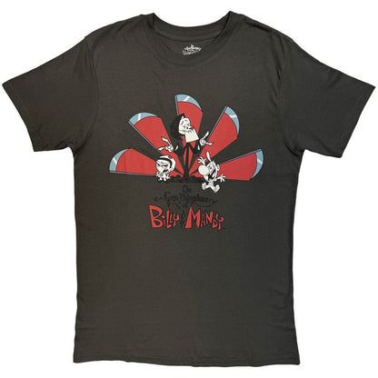 Charcoal Grey - Front - The Grim Adventures Of Billy & Mandy Unisex Adult Logo T-Shirt
