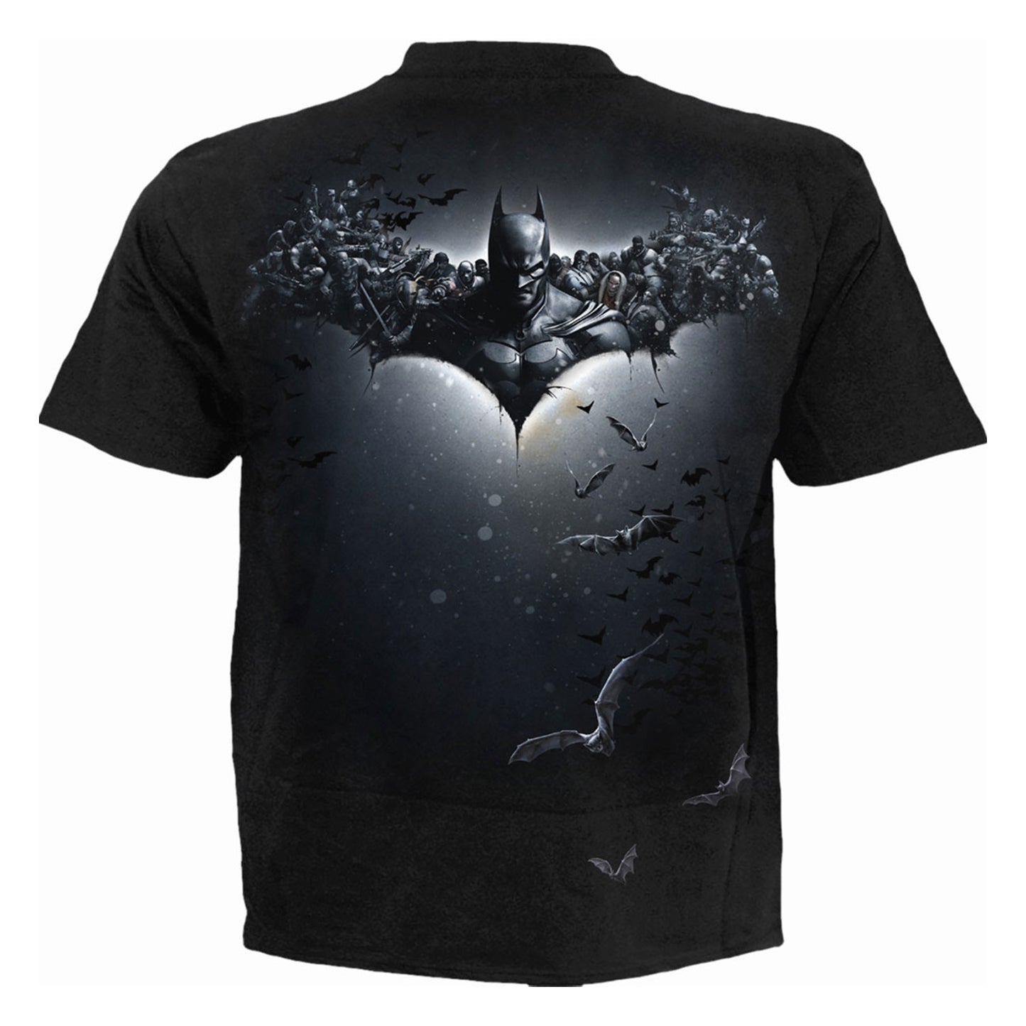 Black - Back - DC Comics Unisex Adult Batman & Joker Back Print T-Shirt