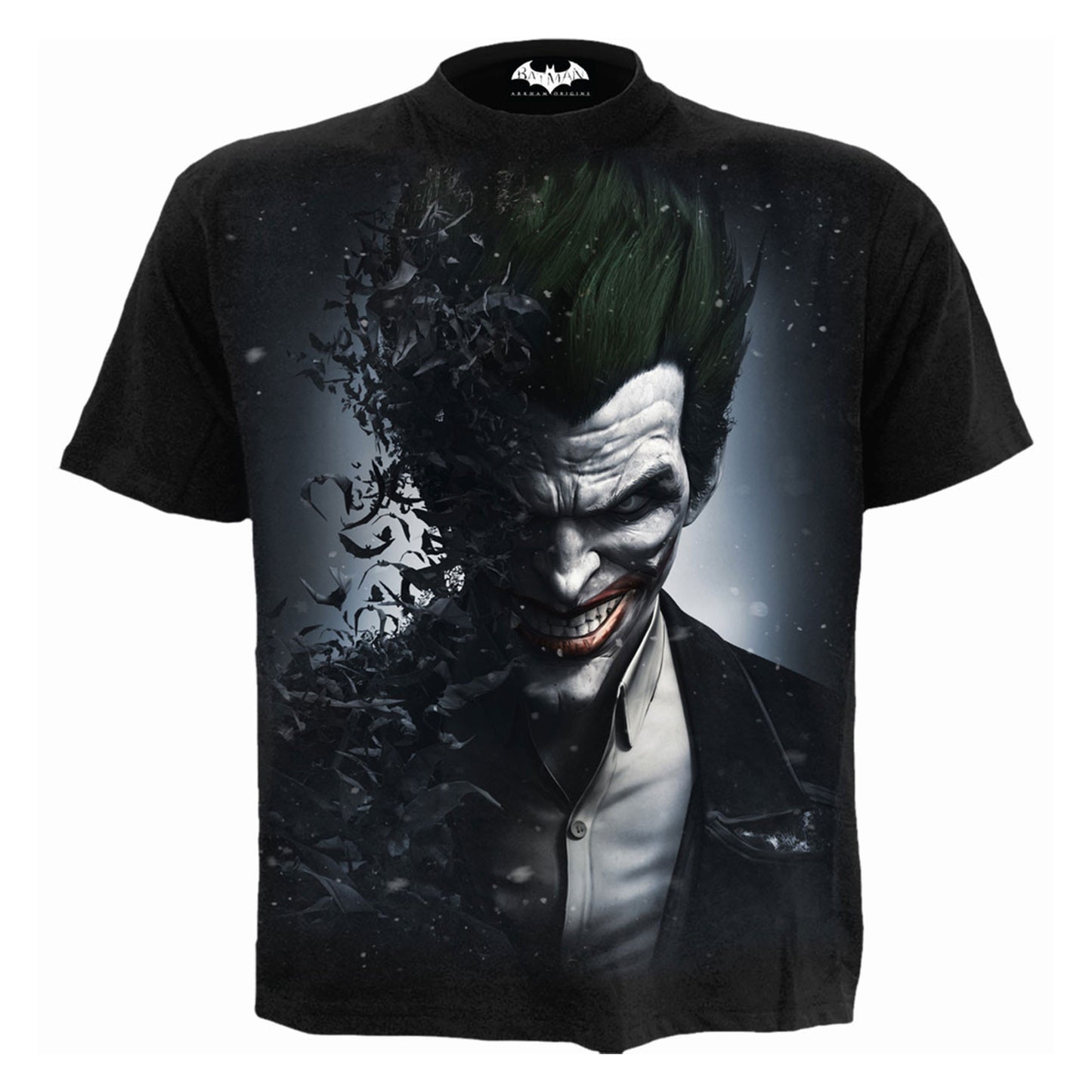 Black - Front - DC Comics Unisex Adult Batman & Joker Back Print T-Shirt