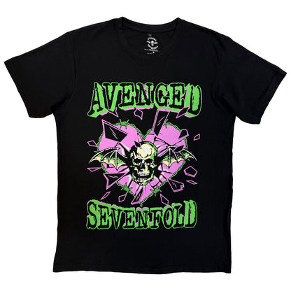 Black - Front - Avenged Sevenfold Unisex Adult Heart Break T-Shirt