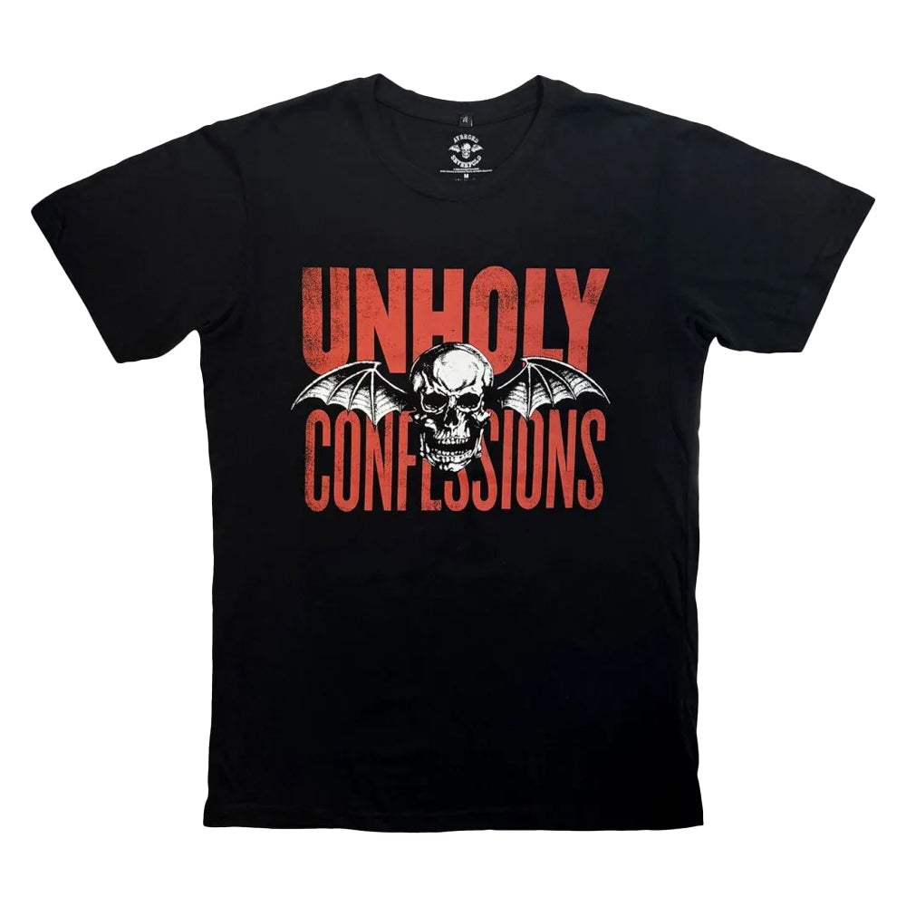 Black - Front - Avenged Sevenfold Unisex Adult Unholy Confessions T-Shirt
