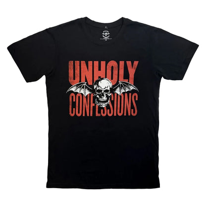 Black - Front - Avenged Sevenfold Unisex Adult Unholy Confessions T-Shirt