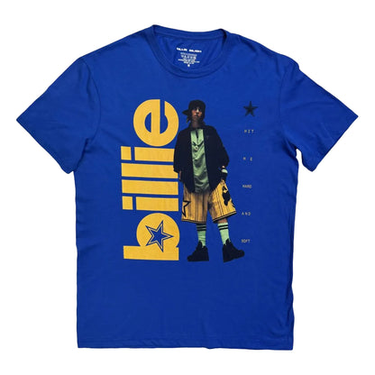 Blue - Front - Billie Eilish Unisex Adult Billie T-Shirt