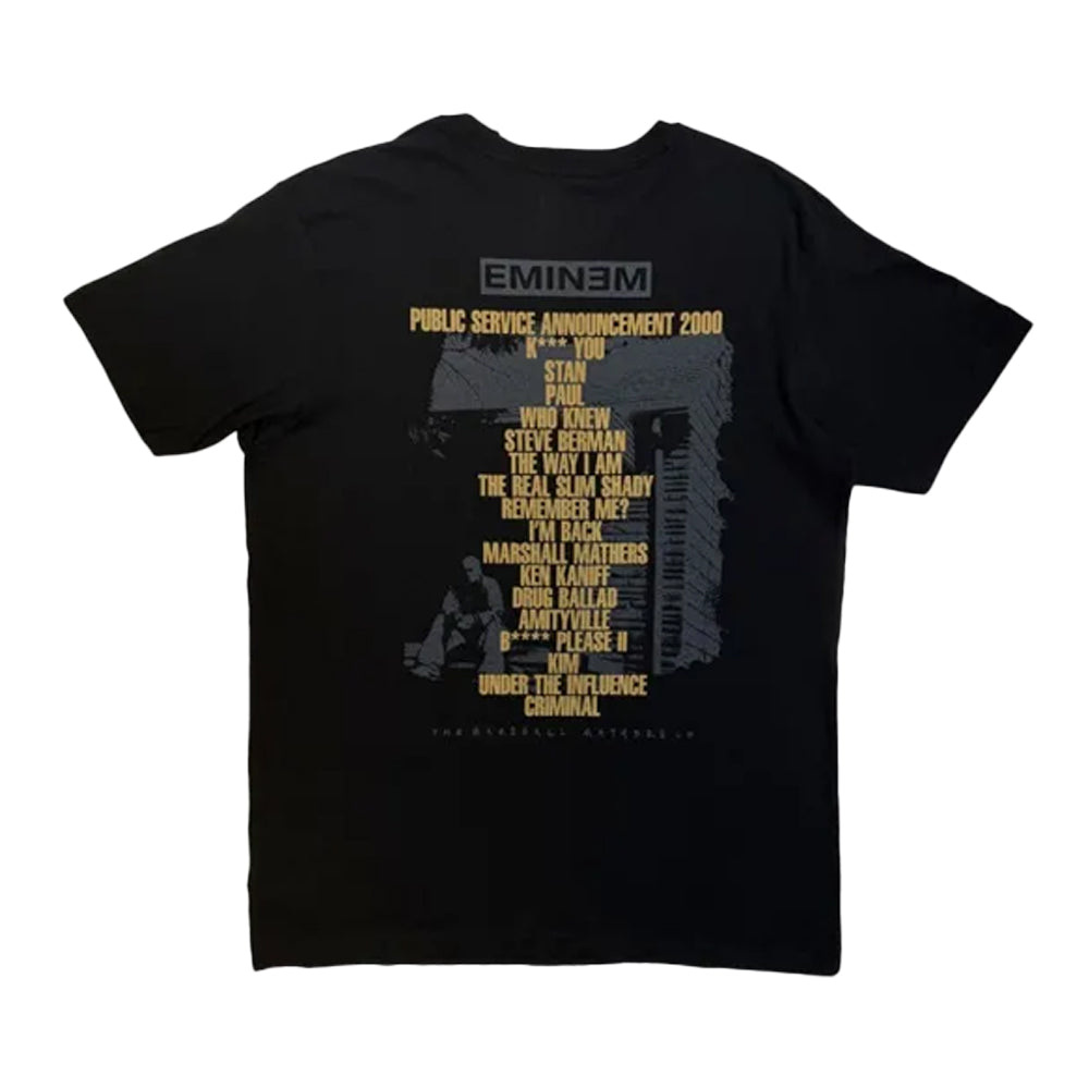 Black - Back - Eminem Unisex Adult The Marshal Mathers LP T-Shirt