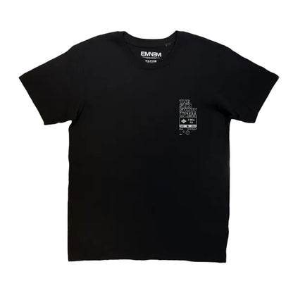 Black - Front - Eminem Unisex Adult Slim Shady Back Print T-Shirt